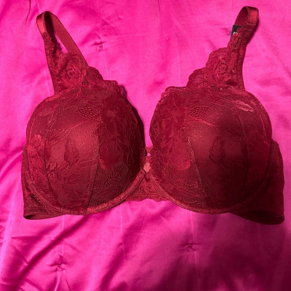 Torrid Deep Red Lace Bra